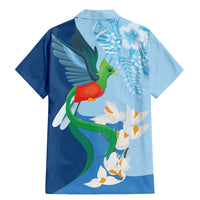 Guatemala Quetzal Bird Family Matching Mermaid Dress and Hawaiian Shirt Monja Blanca Flowers
