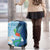 Guatemala Quetzal Bird Luggage Cover Monja Blanca Flowers
