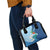 Guatemala Quetzal Bird Shoulder Handbag Monja Blanca Flowers