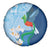 Guatemala Quetzal Bird Spare Tire Cover Monja Blanca Flowers