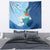 Guatemala Quetzal Bird Tapestry Monja Blanca Flowers