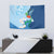 Guatemala Quetzal Bird Tapestry Monja Blanca Flowers