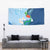 Guatemala Quetzal Bird Tapestry Monja Blanca Flowers