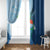 Guatemala Quetzal Bird Window Curtain Monja Blanca Flowers