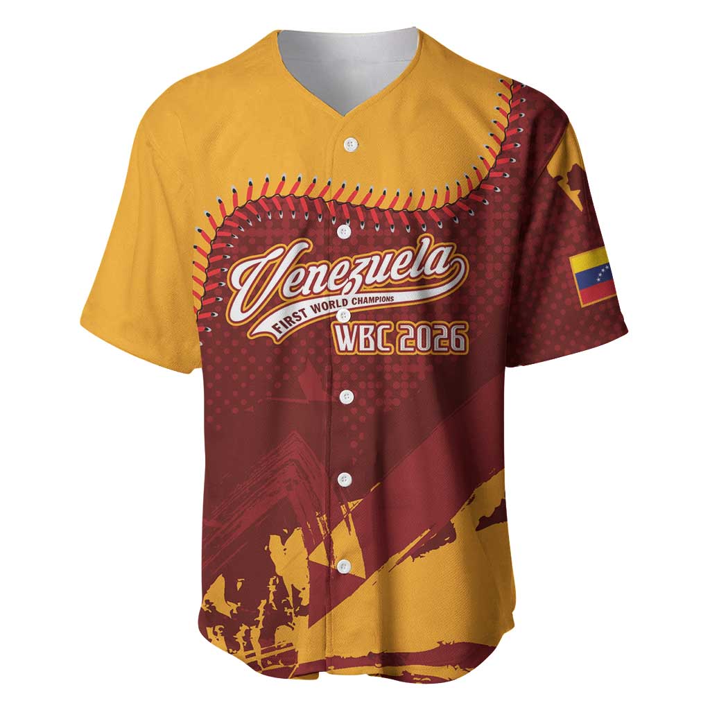 Venezuela Baseball First World Champion 2026 Custom Baseball Jersey