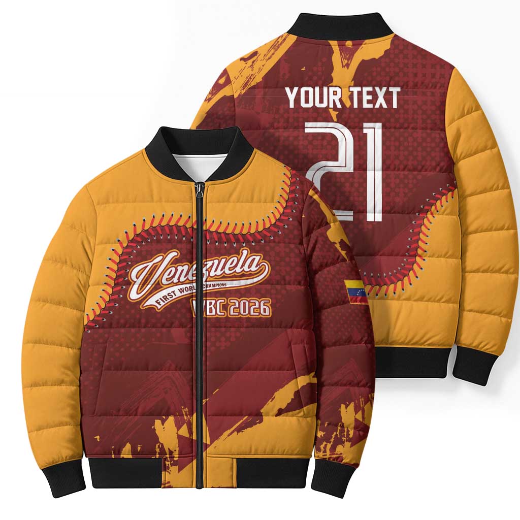 Venezuela Baseball First World Champion 2026 Custom Bomber Puffer Jacket