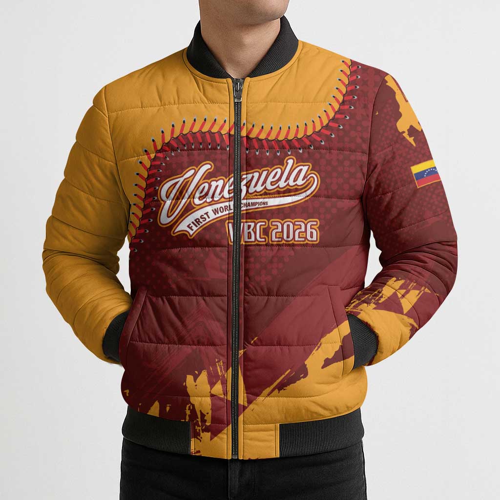 Venezuela Baseball First World Champion 2026 Custom Bomber Puffer Jacket