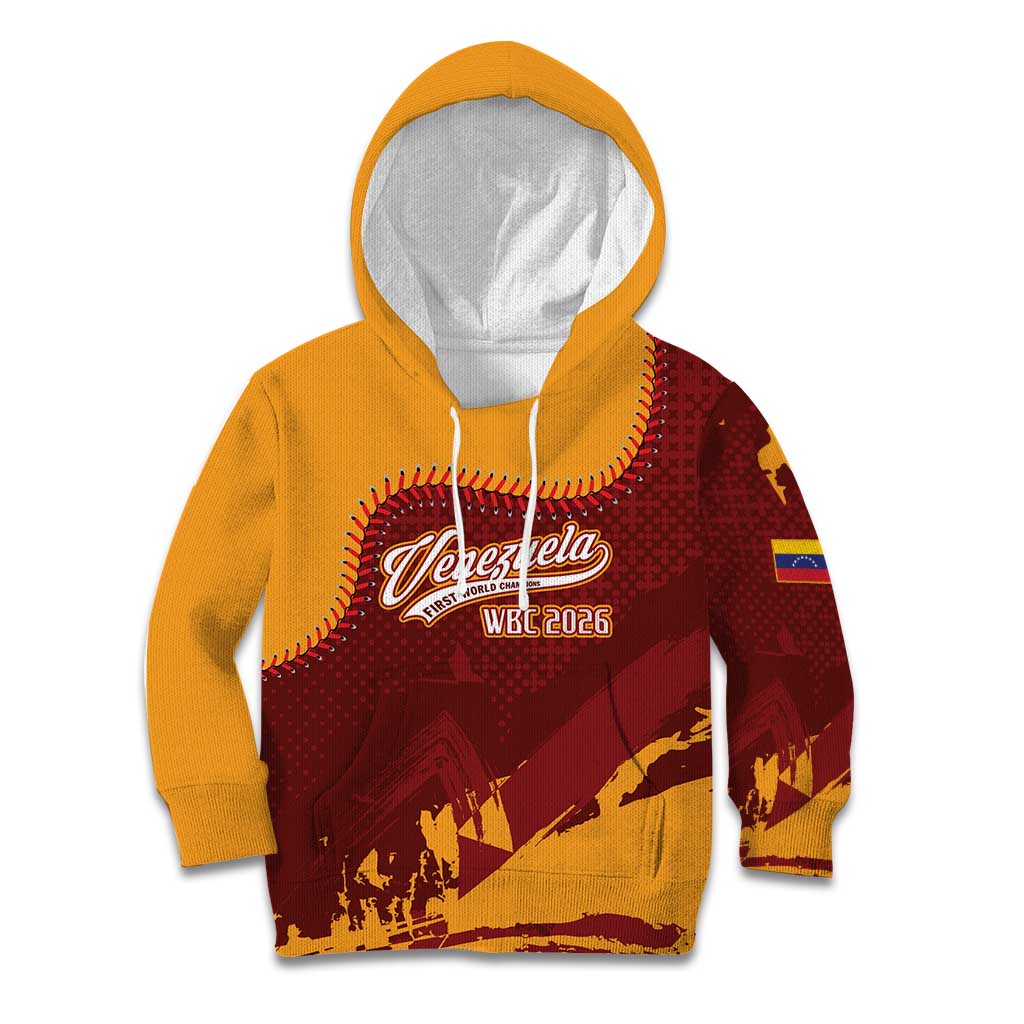 Venezuela Baseball First World Champion 2026 Custom Kid Hoodie