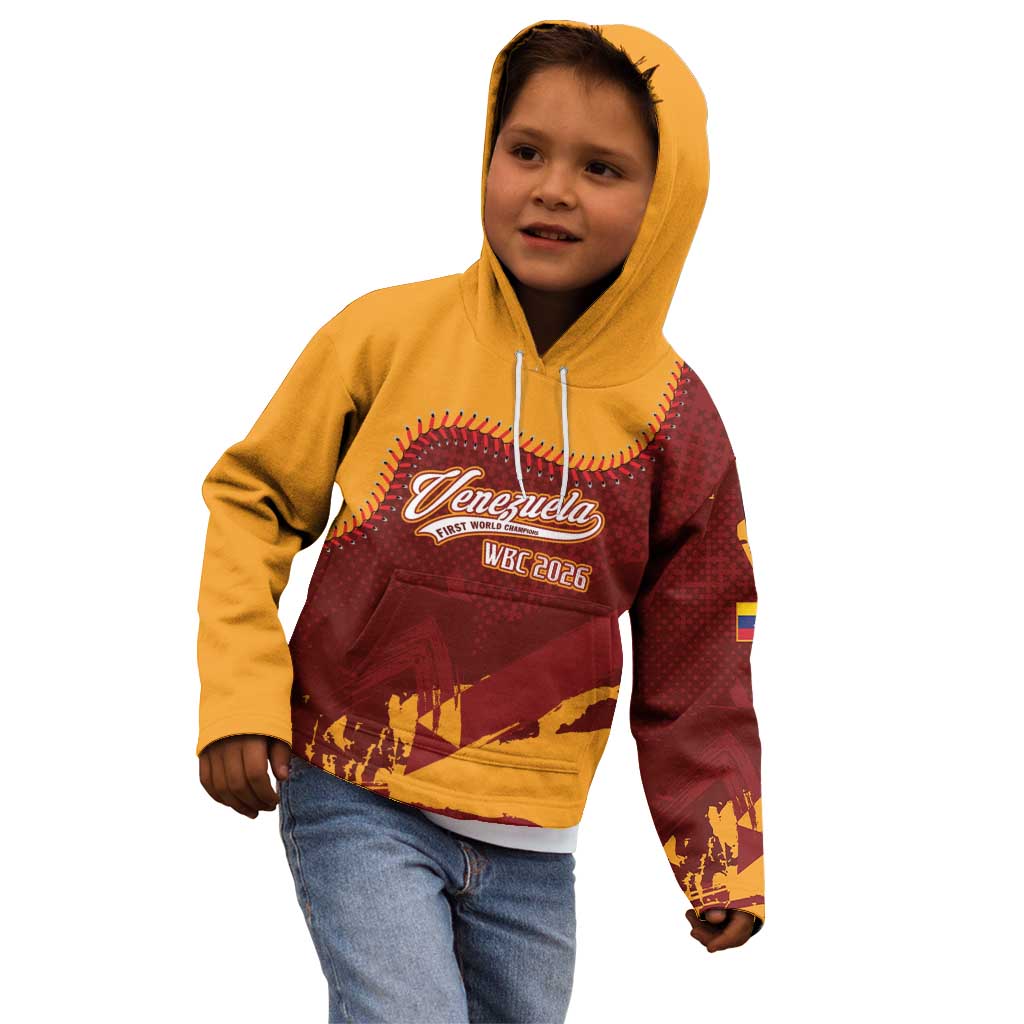 Venezuela Baseball First World Champion 2026 Custom Kid Hoodie