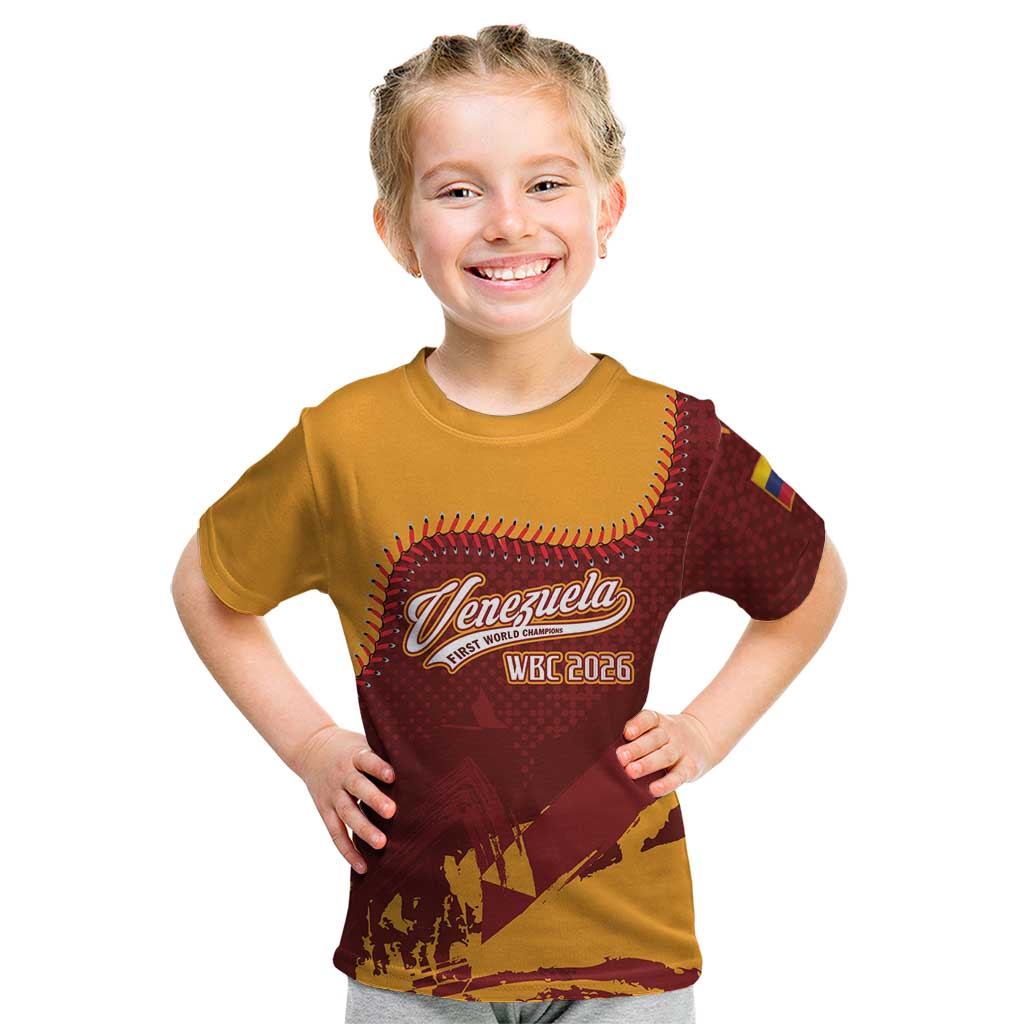Venezuela Baseball First World Champion 2026 Custom Kid T Shirt