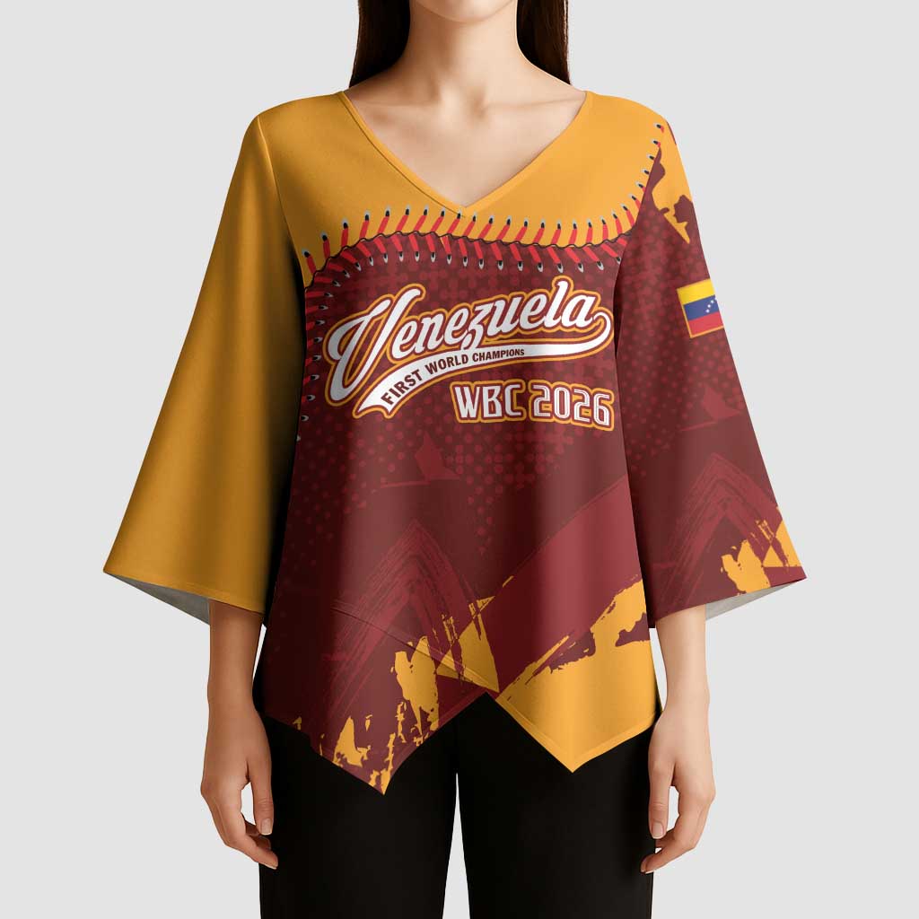 Venezuela Baseball First World Champion 2026 Custom Kimono Sleeve Blouse