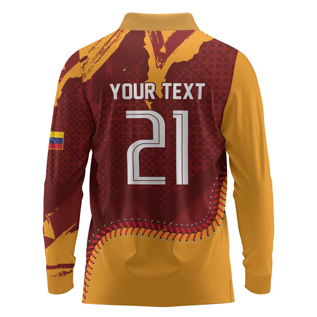 Venezuela Baseball First World Champion 2026 Custom Long Sleeve Polo Shirt