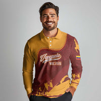 Venezuela Baseball First World Champion 2026 Custom Long Sleeve Polo Shirt