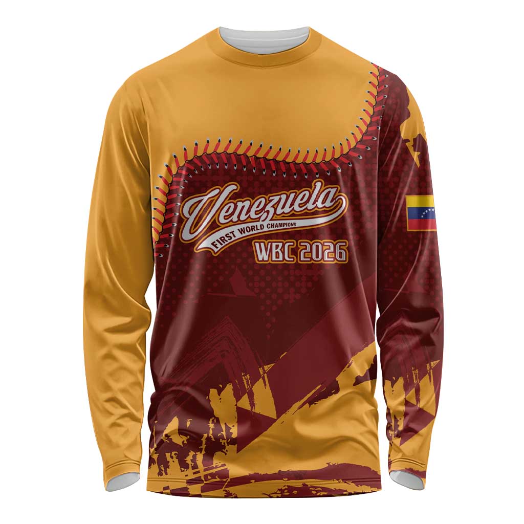 Venezuela Baseball First World Champion 2026 Custom Long Sleeve Shirt