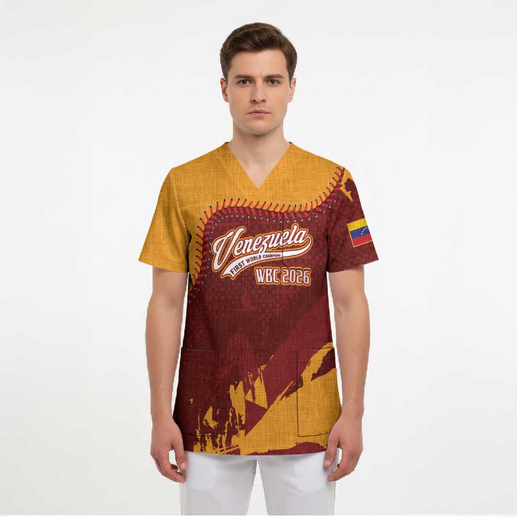 Venezuela Baseball First World Champion 2026 Custom Scrub Top