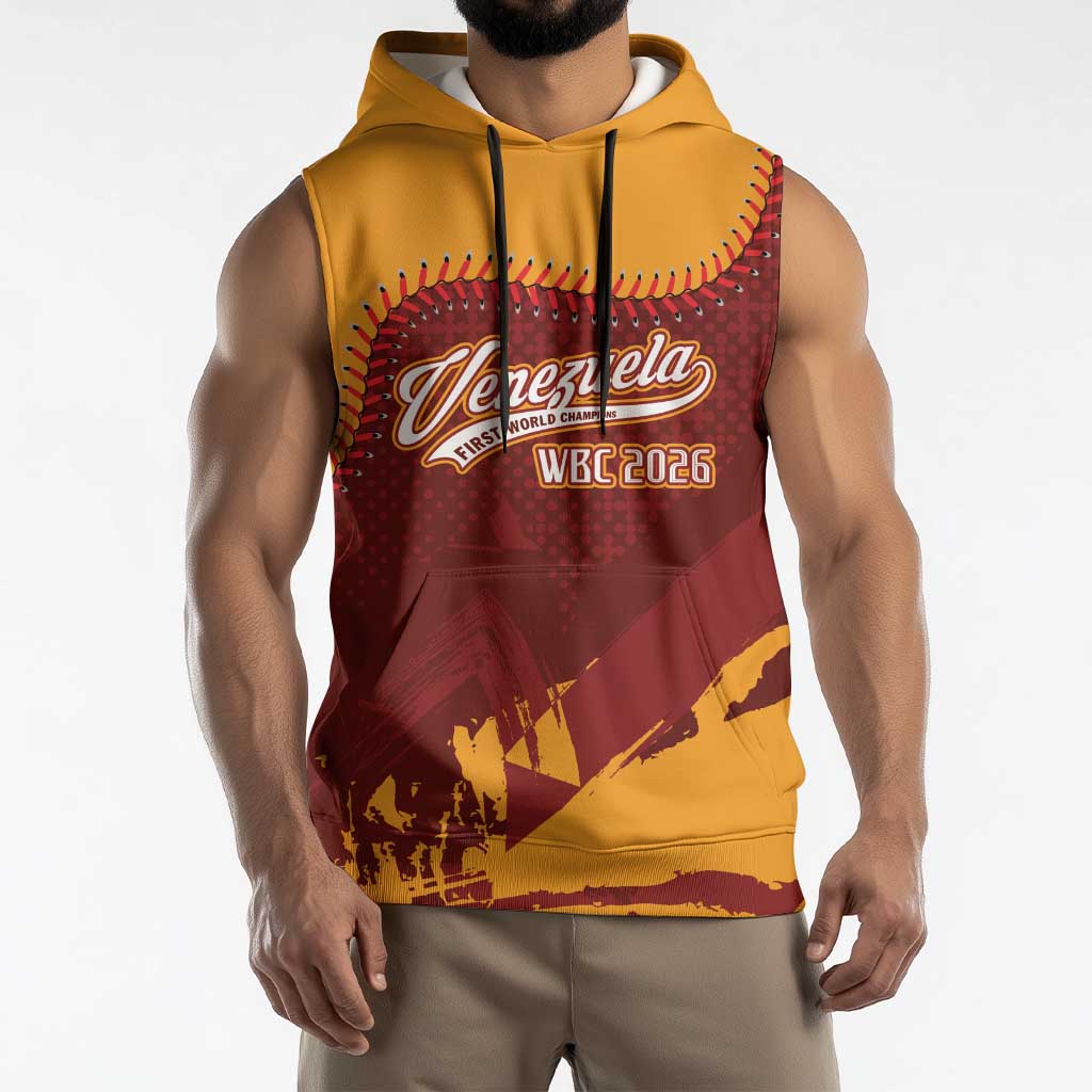 Venezuela Baseball First World Champion 2026 Custom Sleeveless Hoodie
