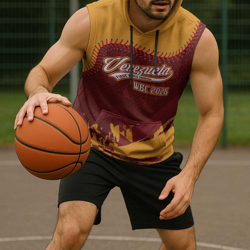 Venezuela Baseball First World Champion 2026 Custom Sleeveless Hoodie