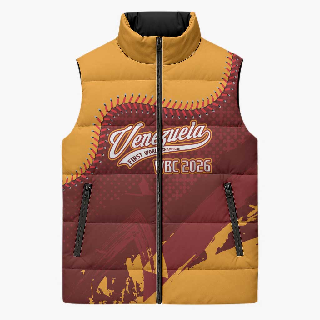 Venezuela Baseball First World Champion 2026 Custom Sleeveless Puffer Jacket