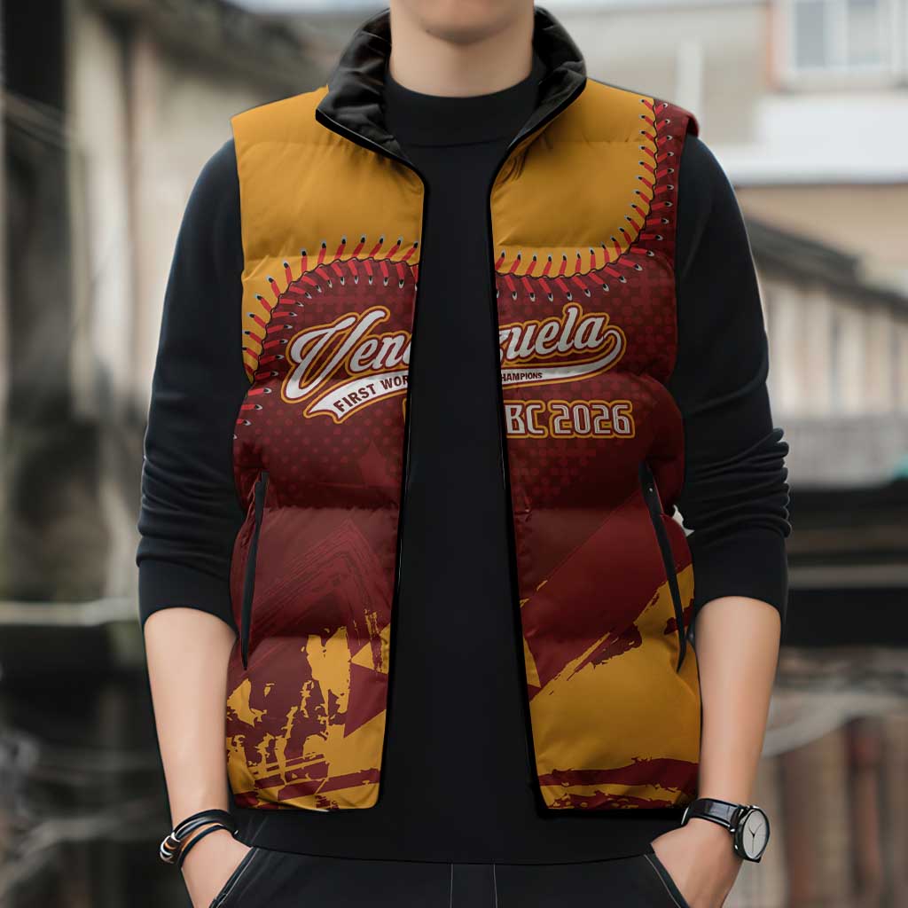Venezuela Baseball First World Champion 2026 Custom Sleeveless Puffer Jacket