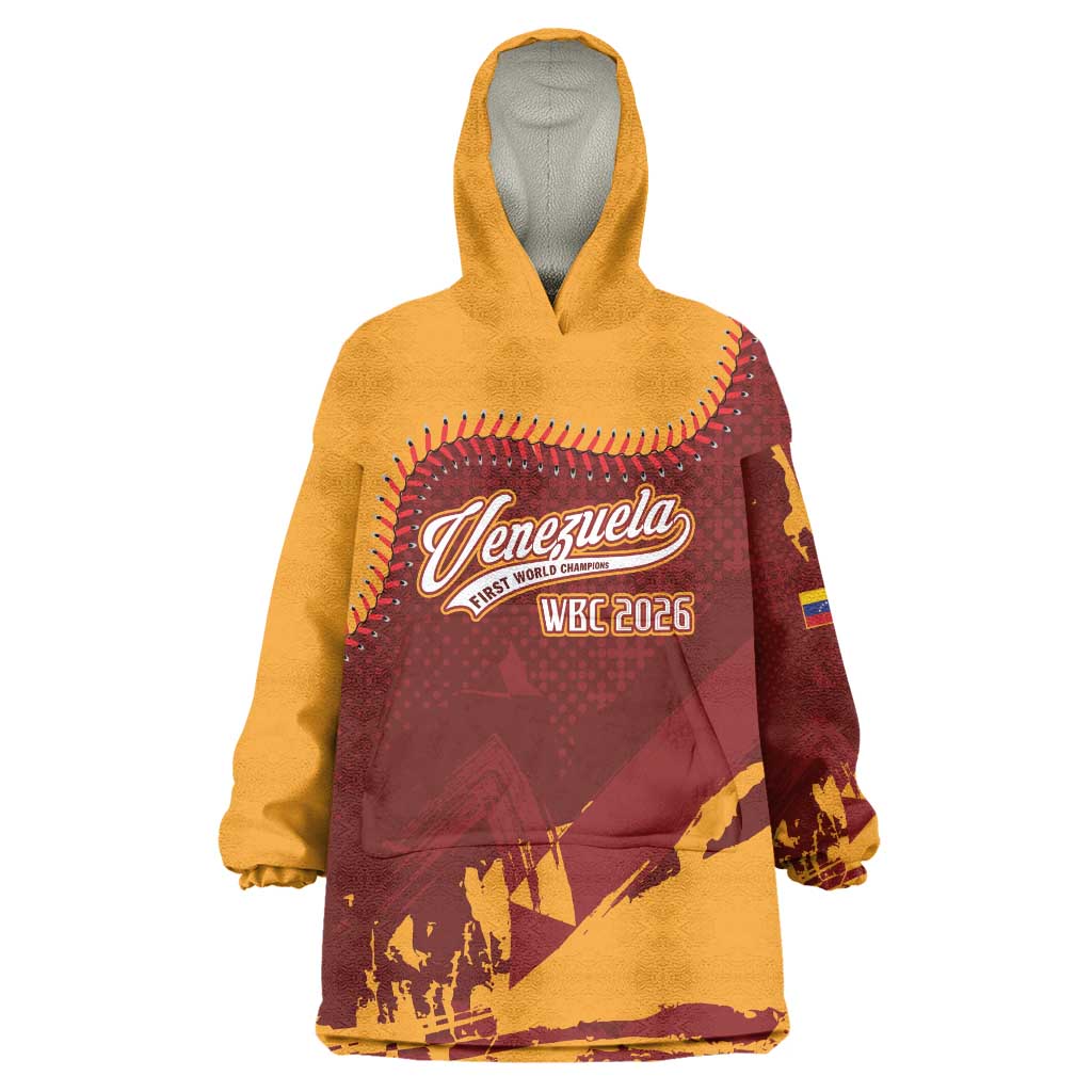 Venezuela Baseball First World Champion 2026 Custom Wearable Blanket Hoodie