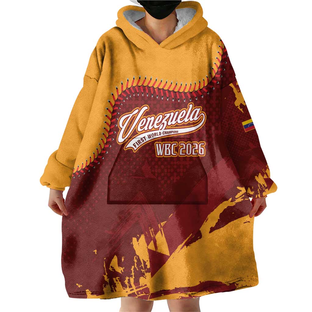 Venezuela Baseball First World Champion 2026 Custom Wearable Blanket Hoodie
