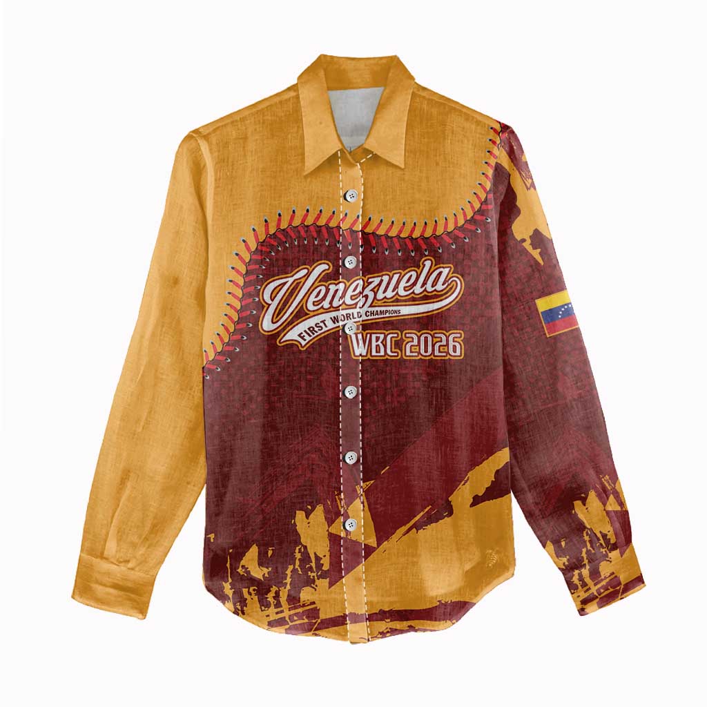 Venezuela Baseball First World Champion 2026 Custom Women Casual Shirt