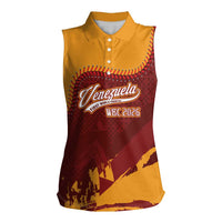 Venezuela Baseball First World Champion 2026 Custom Women Sleeveless Polo Shirt