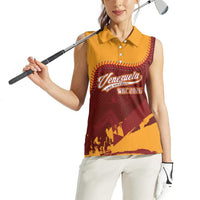 Venezuela Baseball First World Champion 2026 Custom Women Sleeveless Polo Shirt