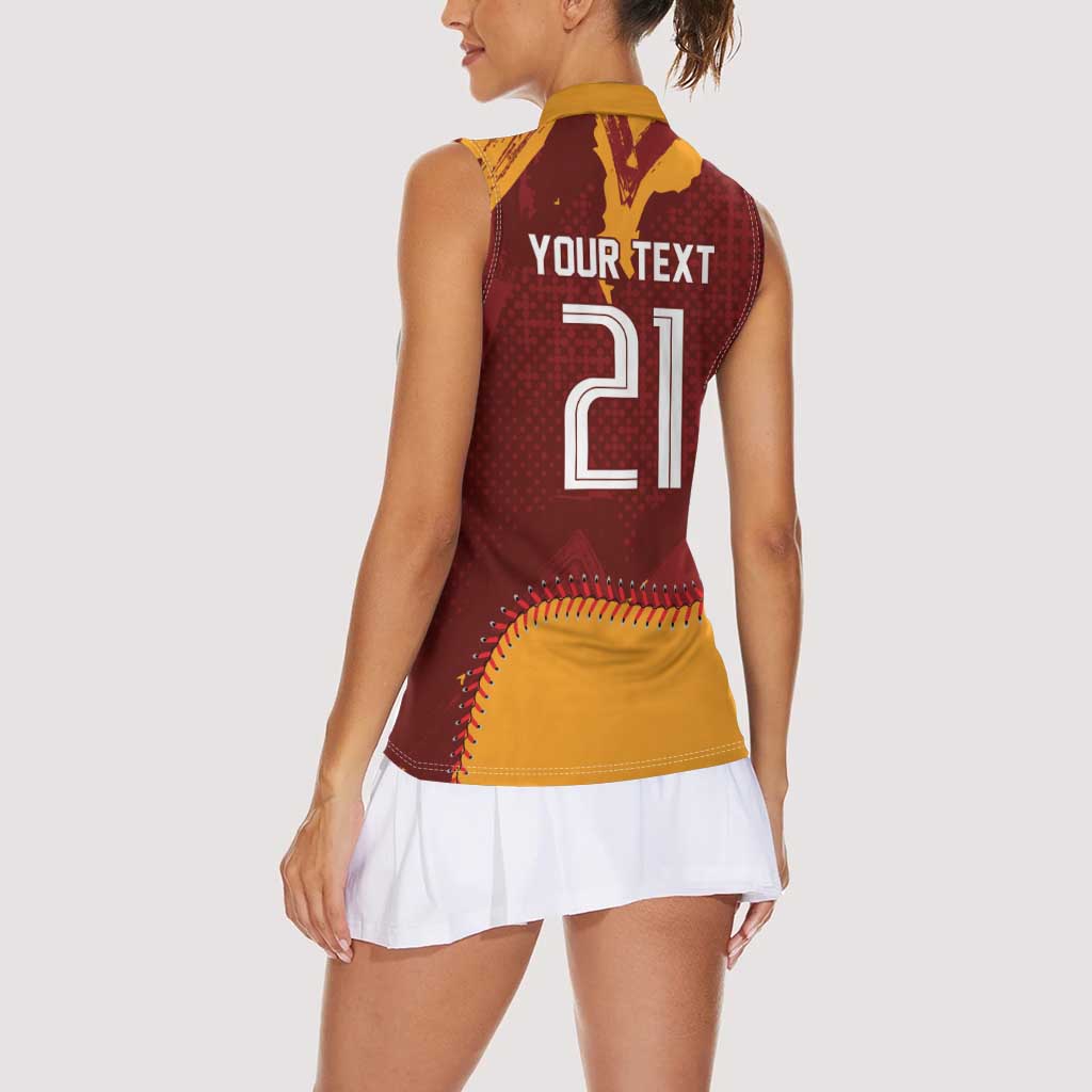 Venezuela Baseball First World Champion 2026 Custom Women Sleeveless Polo Shirt