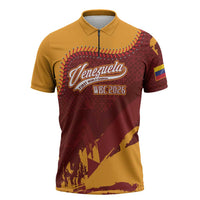 Venezuela Baseball First World Champion 2026 Custom Zipper Polo Shirt