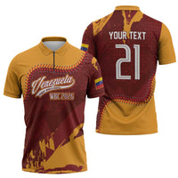 Venezuela Baseball First World Champion 2026 Custom Zipper Polo Shirt