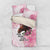 Personalized Kentucky Horse Race Bedding Set Big Hats And Horses Pink Out Party