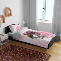 Personalized Kentucky Horse Race Bedding Set Big Hats And Horses Pink Out Party