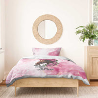 Personalized Kentucky Horse Race Bedding Set Big Hats And Horses Pink Out Party