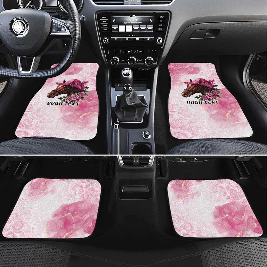 Personalized Kentucky Horse Race Car Mats Big Hats And Horses Pink Out Party