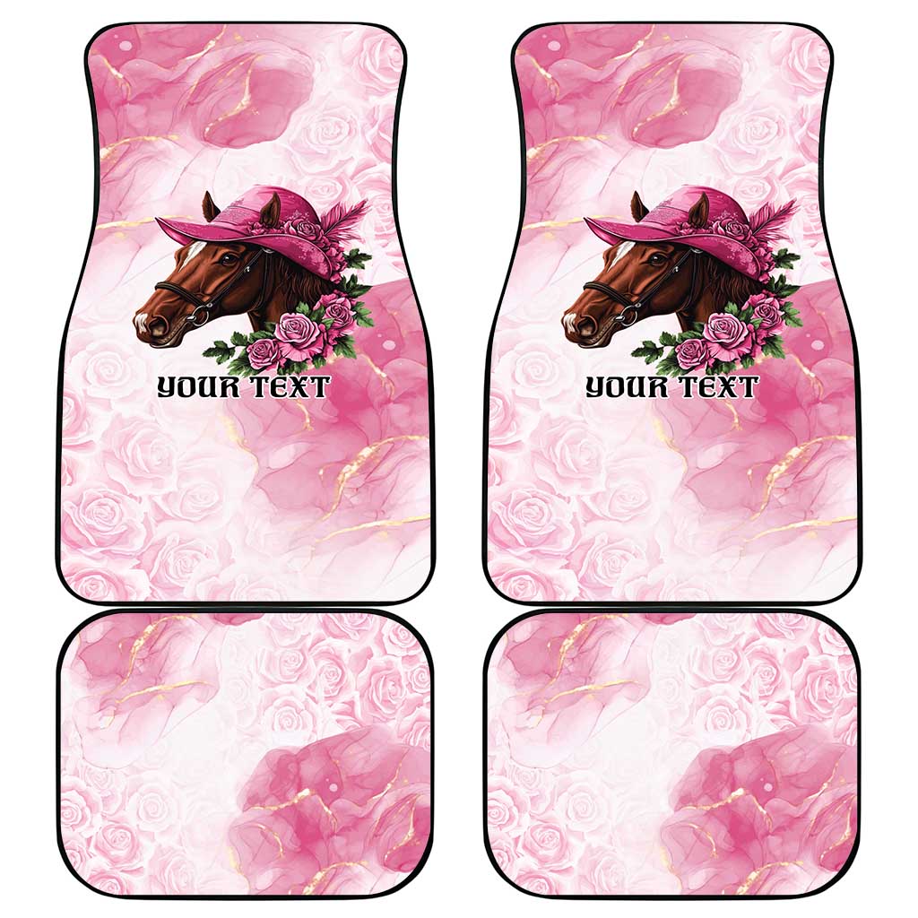 Personalized Kentucky Horse Race Car Mats Big Hats And Horses Pink Out Party
