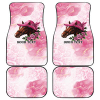 Personalized Kentucky Horse Race Car Mats Big Hats And Horses Pink Out Party