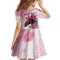 Personalized Kentucky Horse Race Family Matching Puletasi and Hawaiian Shirt Big Hats And Horses Pink Out Party