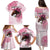 Personalized Kentucky Horse Race Family Matching Puletasi and Hawaiian Shirt Big Hats And Horses Pink Out Party