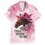 Personalized Kentucky Horse Race Family Matching Puletasi and Hawaiian Shirt Big Hats And Horses Pink Out Party