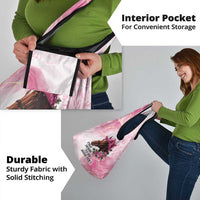 Personalized Kentucky Horse Race Grocery Bag Big Hats And Horses Pink Out Party