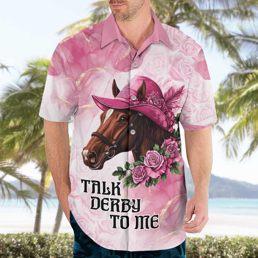 Personalized Kentucky Horse Race Hawaiian Shirt Big Hats And Horses Pink Out Party