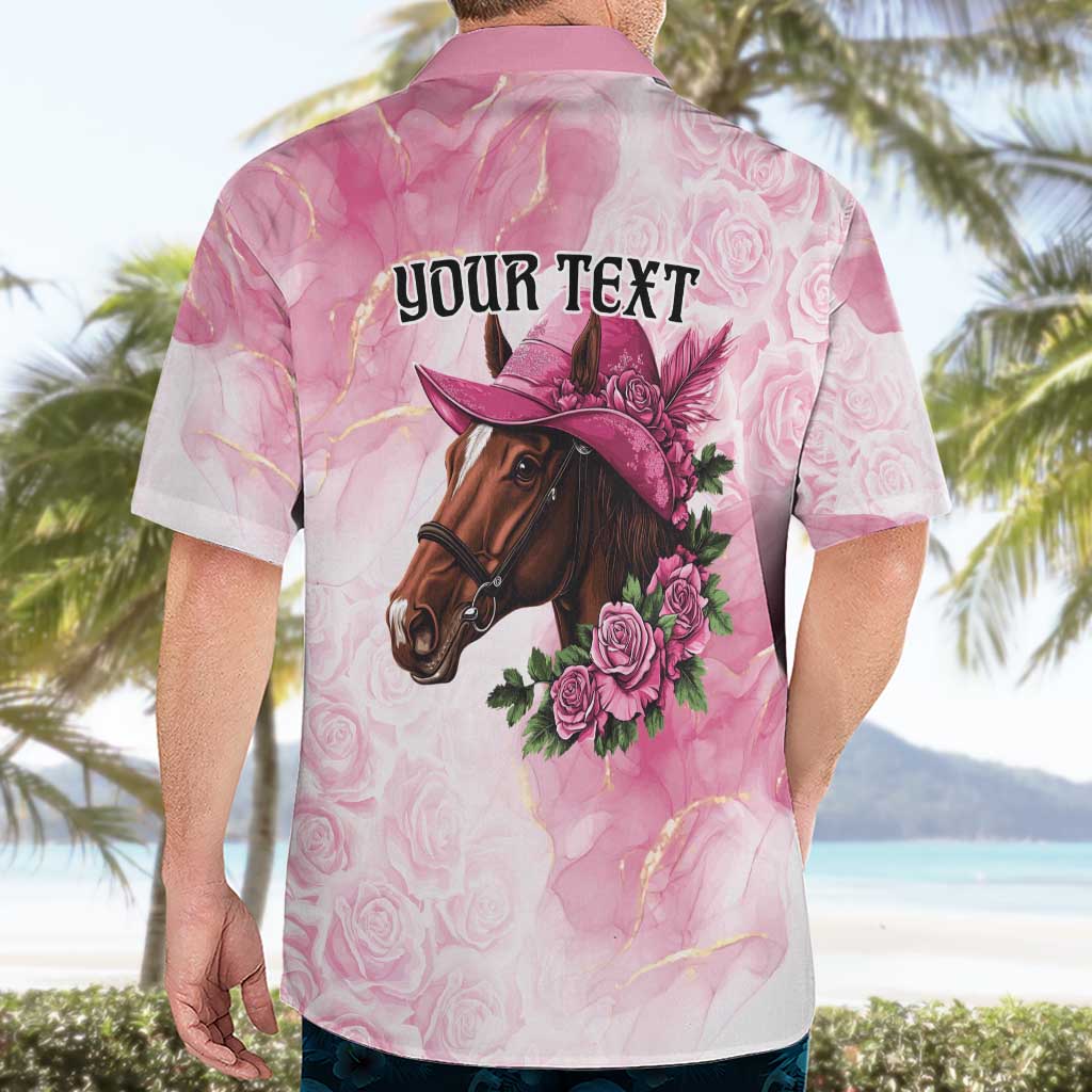 Personalized Kentucky Horse Race Hawaiian Shirt Big Hats And Horses Pink Out Party
