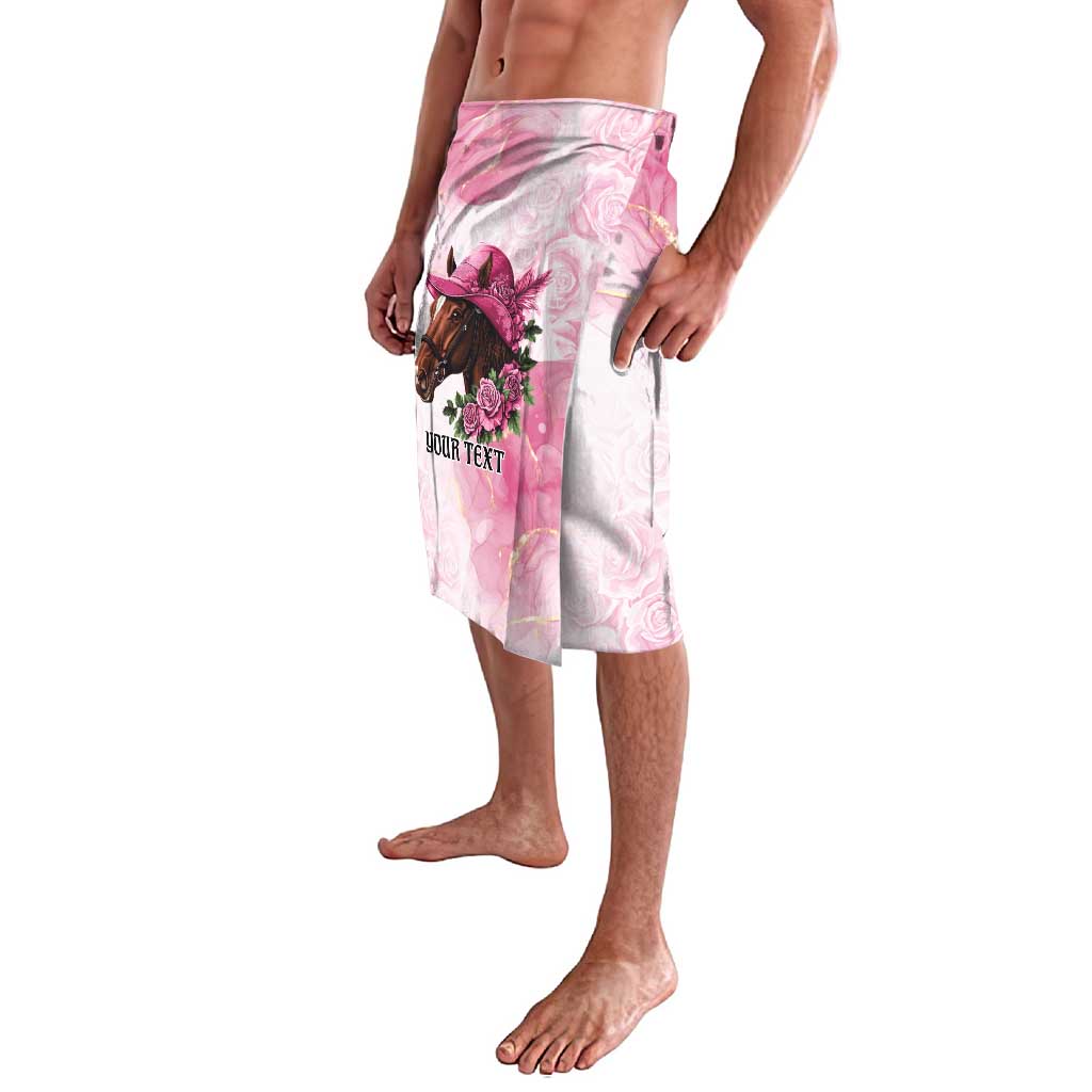 Personalized Kentucky Horse Race Lavalava Big Hats And Horses Pink Out Party