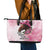 Personalized Kentucky Horse Race Leather Tote Bag Big Hats And Horses Pink Out Party