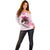 Personalized Kentucky Horse Race Off Shoulder Sweater Big Hats And Horses Pink Out Party
