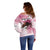 Personalized Kentucky Horse Race Off Shoulder Sweater Big Hats And Horses Pink Out Party