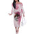 Personalized Kentucky Horse Race Off The Shoulder Long Sleeve Dress Big Hats And Horses Pink Out Party