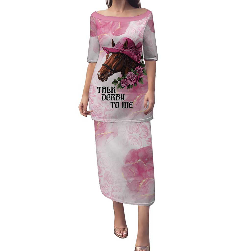 Personalized Kentucky Horse Race Puletasi Big Hats And Horses Pink Out Party