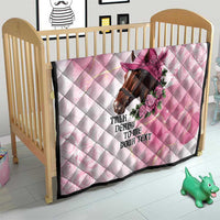 Personalized Kentucky Horse Race Quilt Big Hats And Horses Pink Out Party